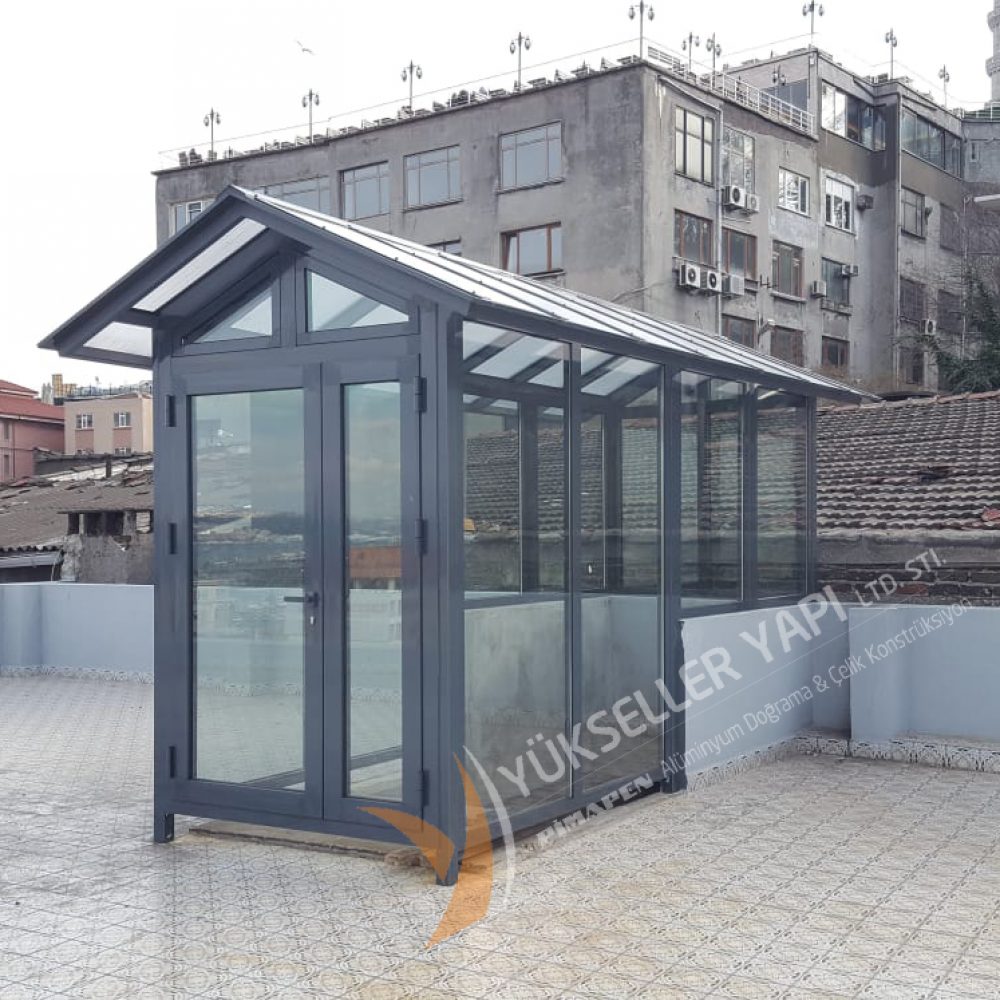 Yükseller yapı demir ferforje - çelik kapı - teras kapama-çatı sistemleri- (13)